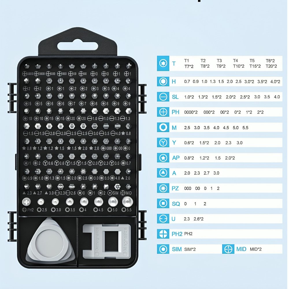 115pc Screwdriver Set