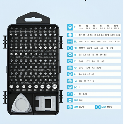 115pc Screwdriver Set